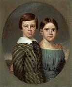 Samuel Lancaster Gerry John Oscar Kent and His Sister, Sarah Eliza Kent. oil on canvas